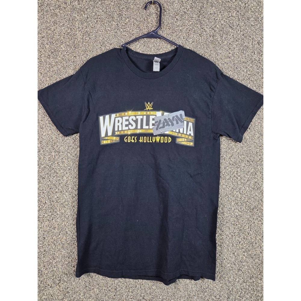 Vintage WWE WrestleMania "Goes Hollywood" T-Shirt Black Size Medium - Picture 3 of 7